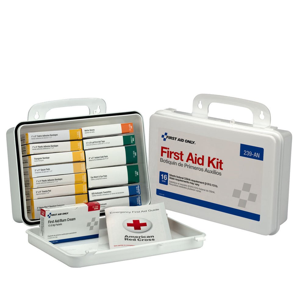 First Aid Only 16 Unit First Aid Kit, Plastic Case, OSHA Compliant