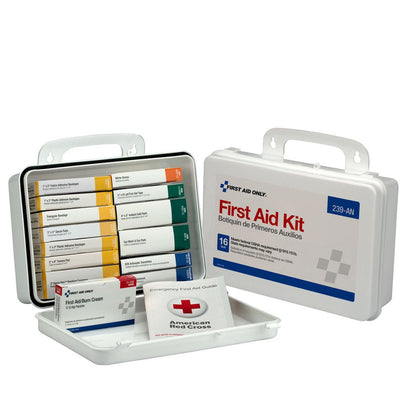 First Aid Only 16 Unit First Aid Kit, Plastic Case, OSHA Compliant