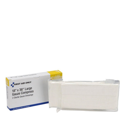 First Aid Only 18"x36" Gauze Compress, 2 Per Box