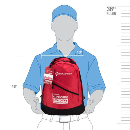 First Aid Only 2 Person Emergency Preparedness Hurricane Backpack