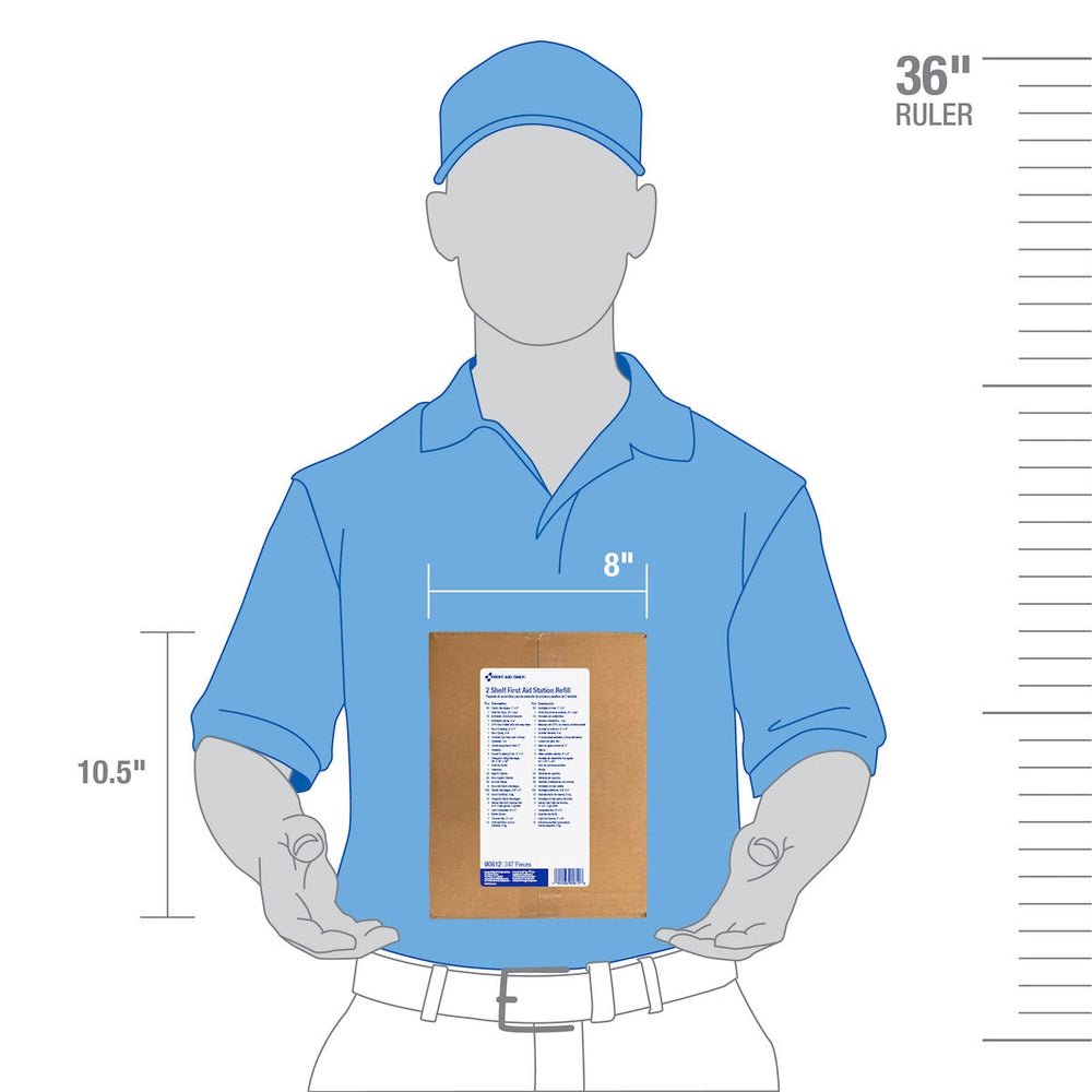 First Aid Only 2 Shelf ANSI A+, First Aid Refill, with Medications
