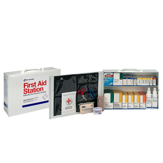 First Aid Only 75 Person 2 Shelf First Aid Steel Cabinet