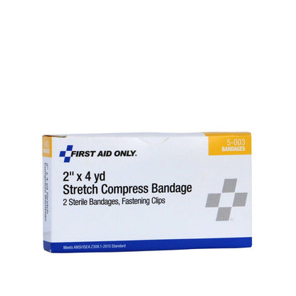 First Aid Only 2" Sterile Stretch Gauze Compress, 2 Per box