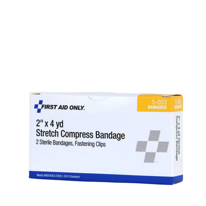 First Aid Only 2" Sterile Stretch Gauze Compress, 2 Per box