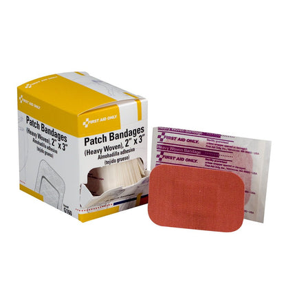 First Aid Only 2"x3" Heavy Woven Fabric Bandages, 25 Per Box