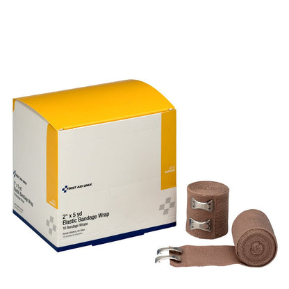 First Aid Only 2"x5 yd Elastic Bandage, 18 per Box