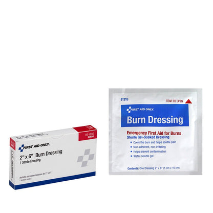 First Aid Only 2"x6" Burn Dressing, 1 Per Box
