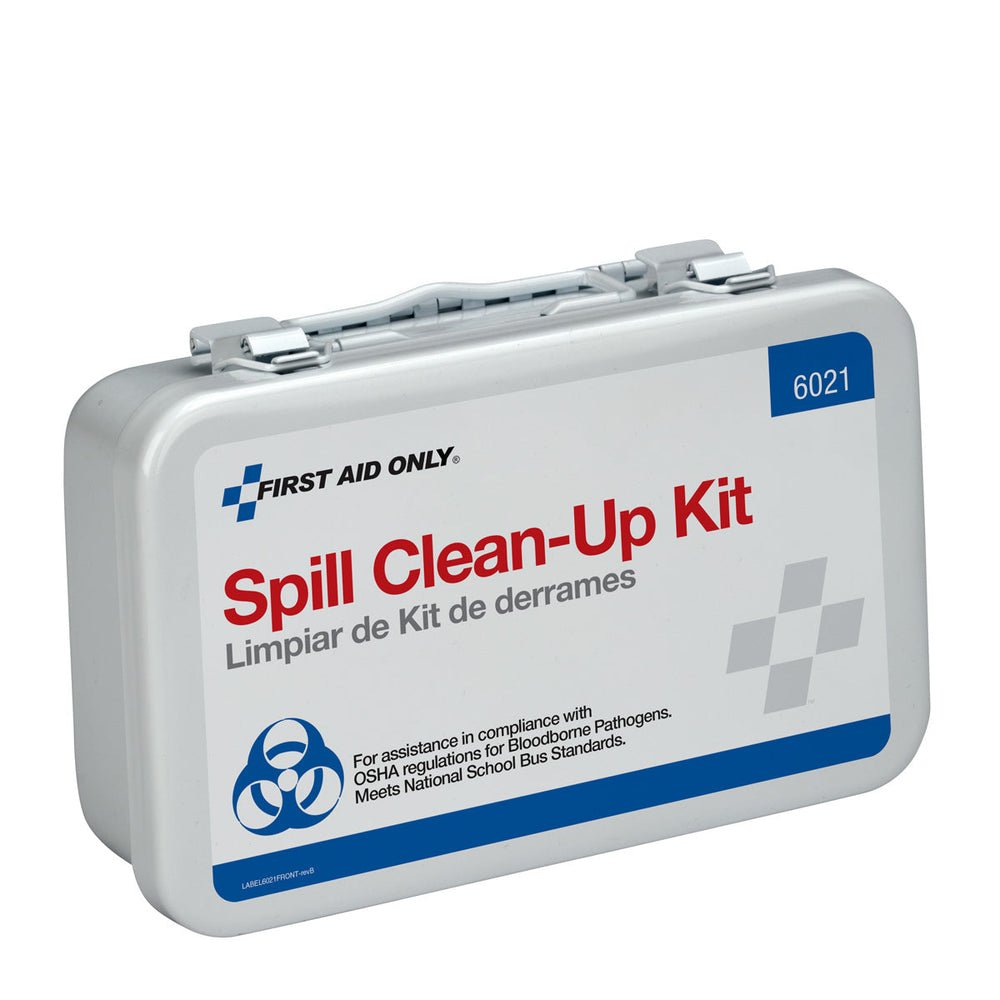 First Aid Only 21 Piece Blood borne Pathogen Spill Clean-Up Kit in Weatherproof Steel Case