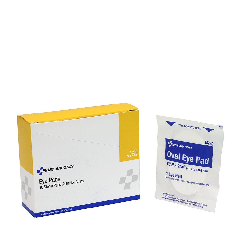 First Aid Only 200 Sterile Eye Pad and Strip (Box of 10)