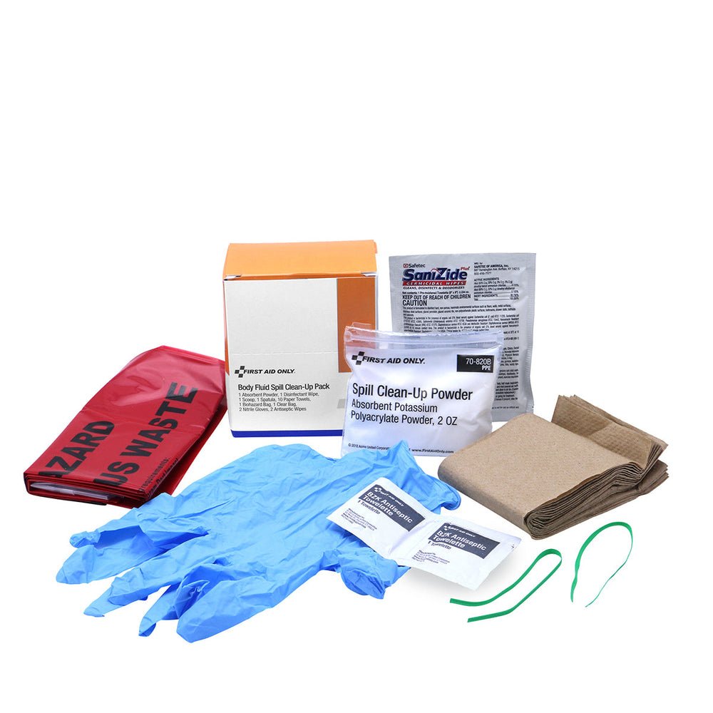 First Aid Only Bloodborne Pathogen (BBP) Spill Clean-Up Pack (22 Piece) Pack