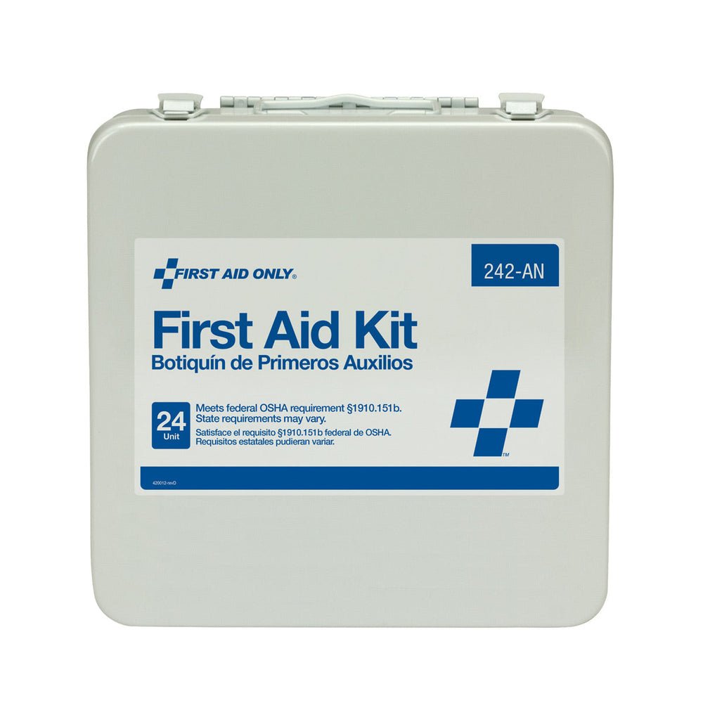 First Aid Only 24 Unit First Aid Kit, Metal Case, OSHA Compliant