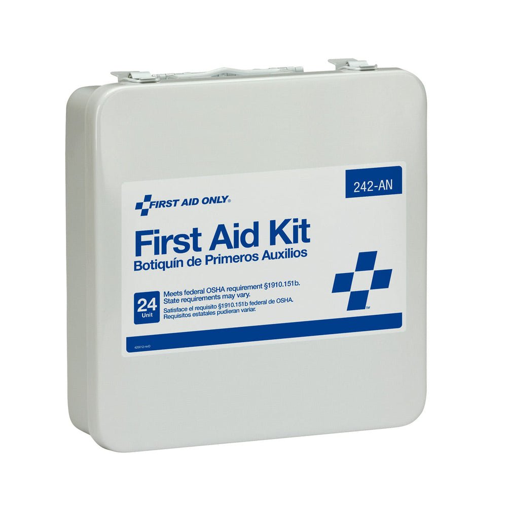 First Aid Only 24 Unit First Aid Kit, Metal Case, OSHA Compliant