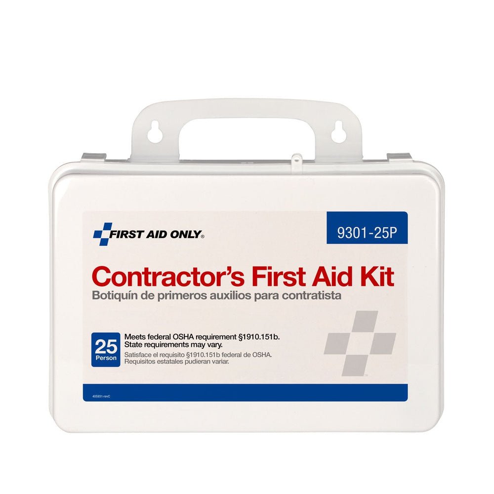 First Aid Only 25 Person Contractor First Aid Kit, Plastic Case, OSHA Compliant