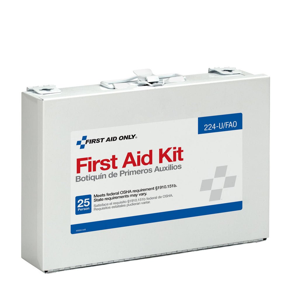First Aid Only 25 Person First Aid Kit, Metal Case, OSHA Compliant