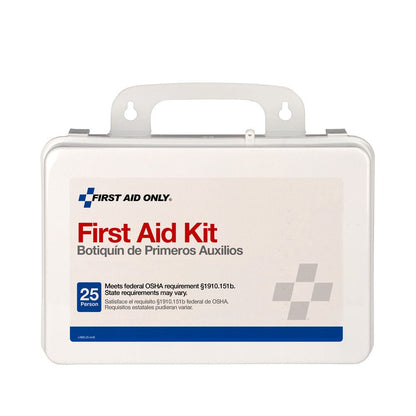 First Aid Only 25 Person OSHA First Aid Kit, Weatherproof Plastic Case, OSHA Compliant