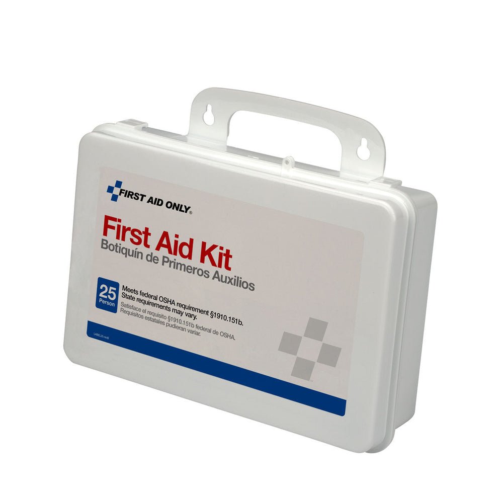 First Aid Only 25 Person OSHA First Aid Kit, Weatherproof Plastic Case, OSHA Compliant