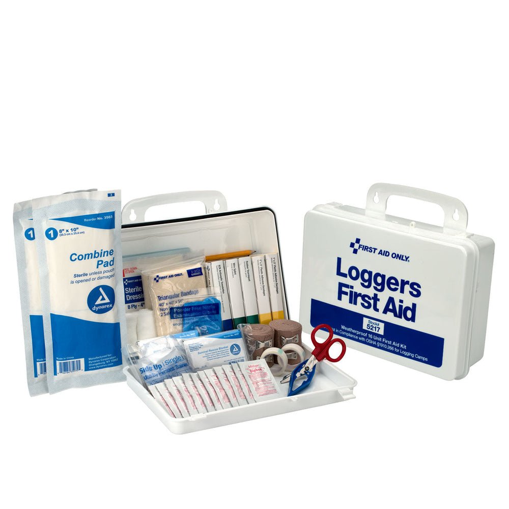First Aid Only 25 Person Loggers First Aid Kit, Plastic Case, OSHA Compliant