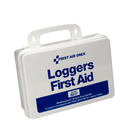 First Aid Only 25 Person Loggers First Aid Kit, Plastic Case, OSHA Compliant