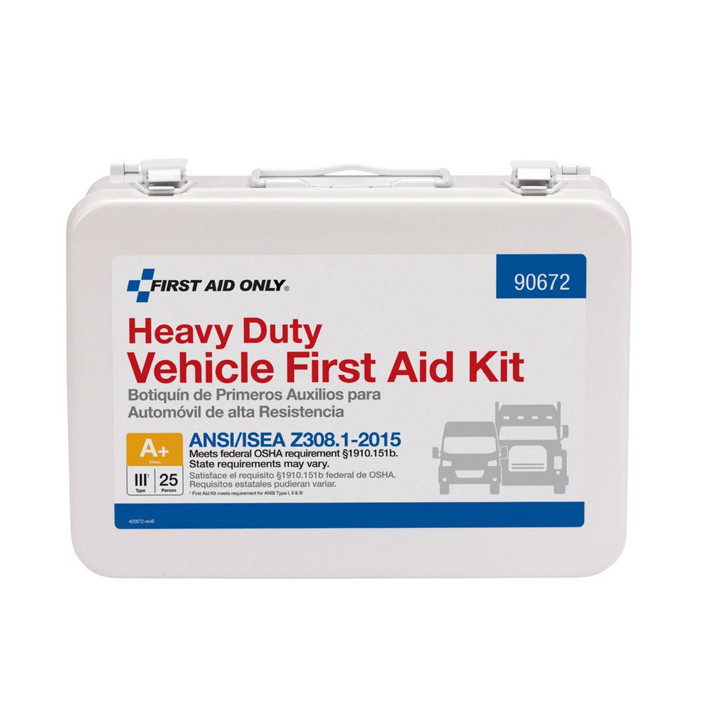 First Aid Only 25 Person Vehicle ANSI A First Aid Kit, ANSI 2015 Compliant