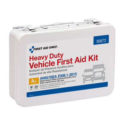 First Aid Only 25 Person Vehicle ANSI A First Aid Kit, ANSI 2015 Compliant