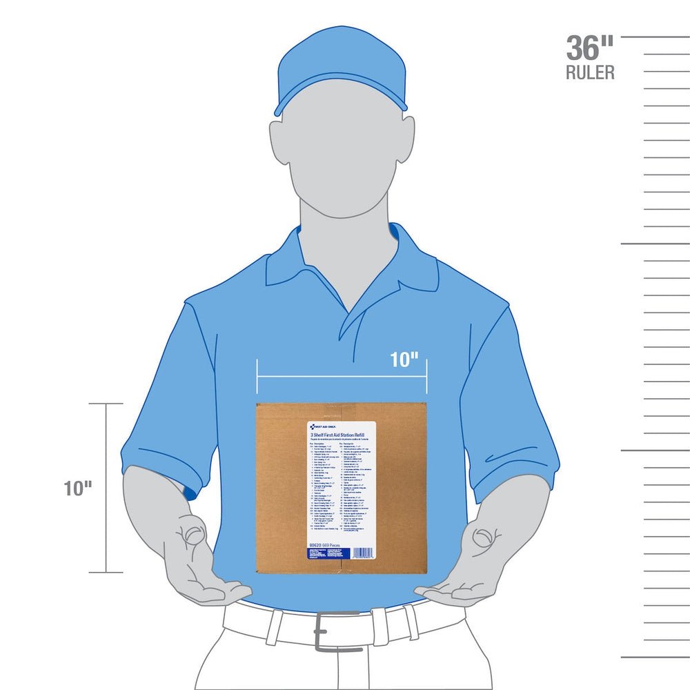 First Aid Only 3 Shelf ANSI A+, Refill, First Aid with Medications