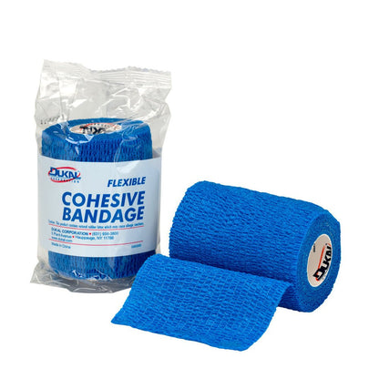 First Aid Only 3"x 5 Yards of Self-Adhering Wrap, Blue Color