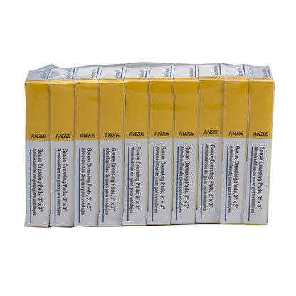 First Aid Only 3"x3" Sterile Gauze Pads, 4 per Box (10 Count)