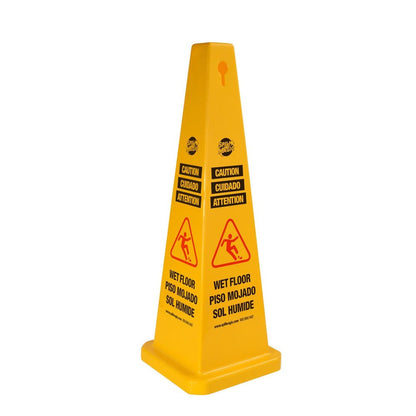 Spill Magic 35" 4-Sided Pylon Cone, Yellow