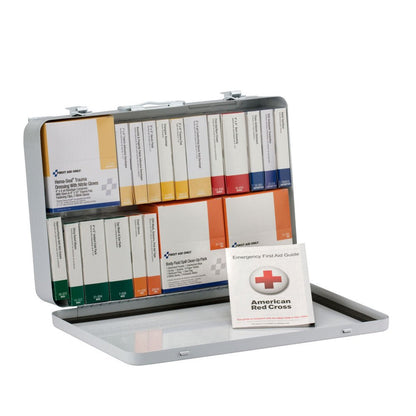 First Aid Only 75 Person 36 Unit First Aid Kit, ANSI A+ Compliant with BBP (Blood borne Pathogen) Pack, Weatherproof Steel Case, Type III