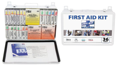 First Aid Only 36 Unit First Aid Kit with BBP and CPR, Metal Case