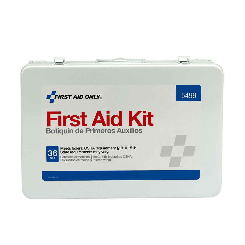 First Aid Only 36 Unit First Aid Kit with BBP and CPR, Metal Case