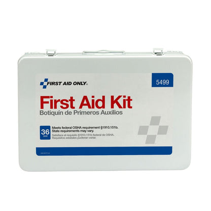 First Aid Only 36 Unit First Aid Kit with BBP and CPR, Metal Case
