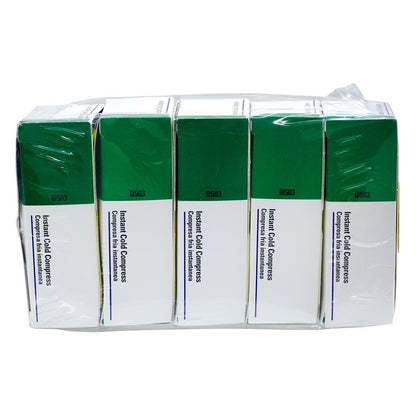First Aid Only 4"x 5" Instant Cold Pack, 1 Box of 5