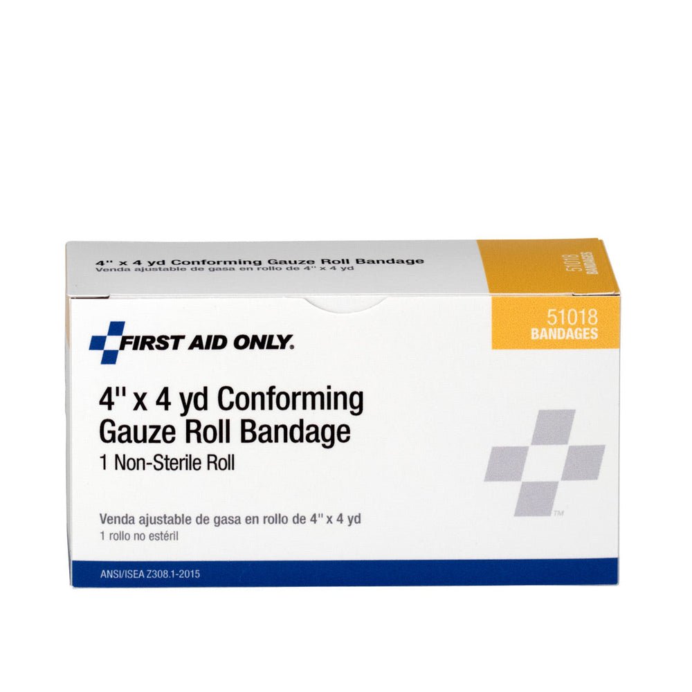 First Aid Only 4"x4 yd. Conforming Gauze Sterile, 1 per Box