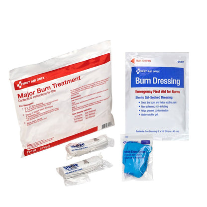 First Aid Only 5 Piece First Aid Triage WaterJel Severe Burn Treatment Pack , First Aid Triage Pack - Severe Burn Treatment