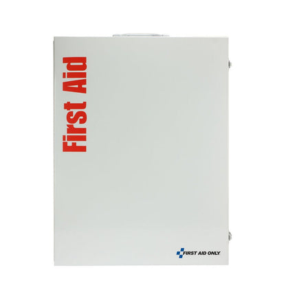First Aid Only 200 Person 5 Shelf First Aid Industrial Metal Cabinet with Pocket Liner