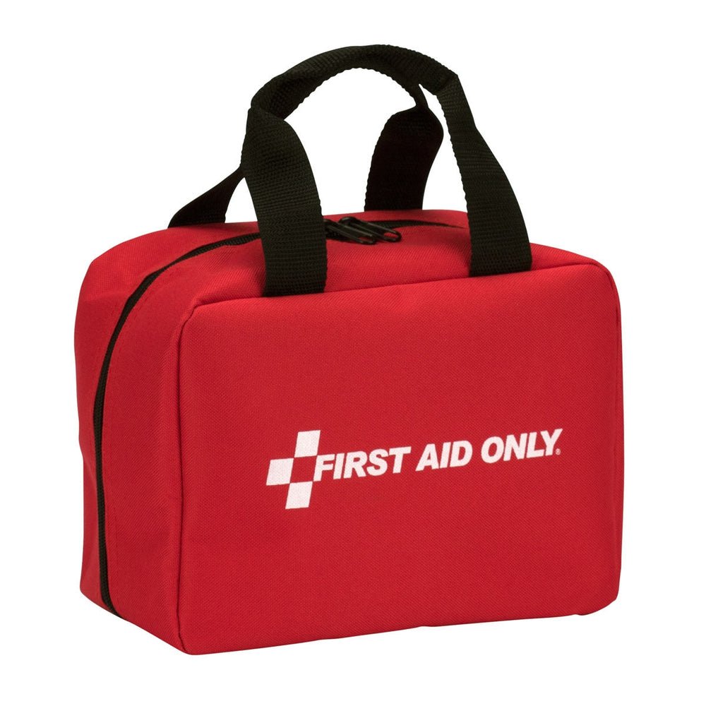 First Aid Only 50 Person Bulk First Aid Kit, ANSI A+, Type I & II, Nylon Soft Fabric Case, ANSI 2015 Compliant