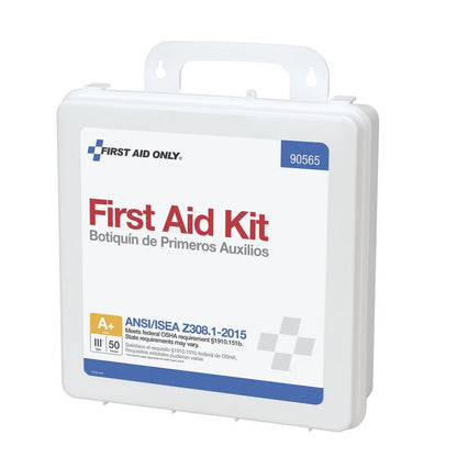 First Aid Only 50 Person Bulk Plastic First Aid Kit, ANSI A+, Type III