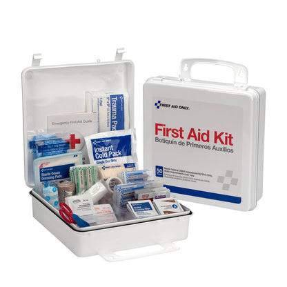 First Aid Only 50 Person First Aid Kit, Weatherproof Plastic Case