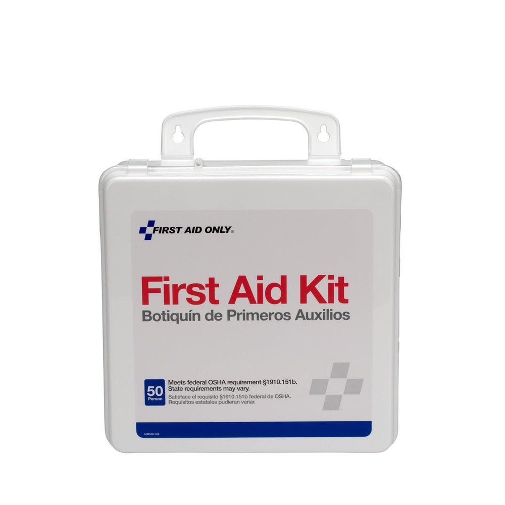 First Aid Only 50 Person First Aid Kit, Weatherproof Plastic Case