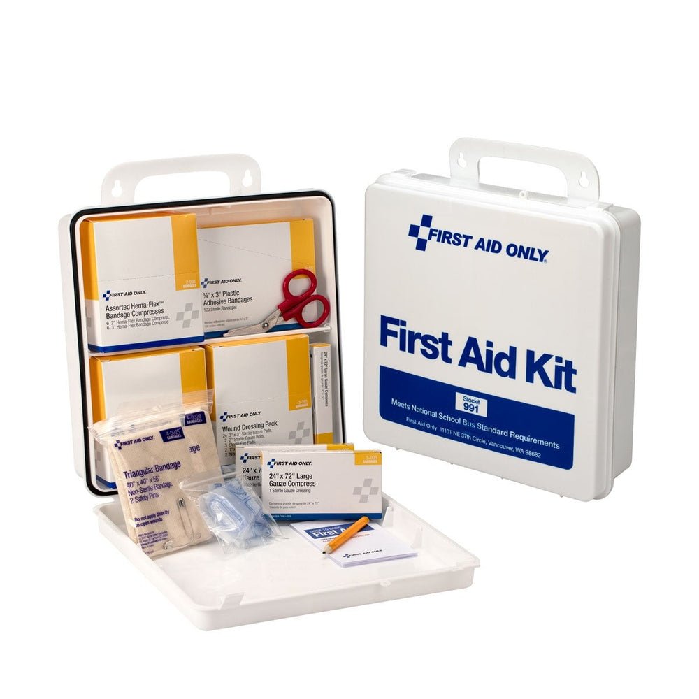First Aid Only 50 Person National Standard Bus First Aid Kit, Plastic Case (Case of 6)