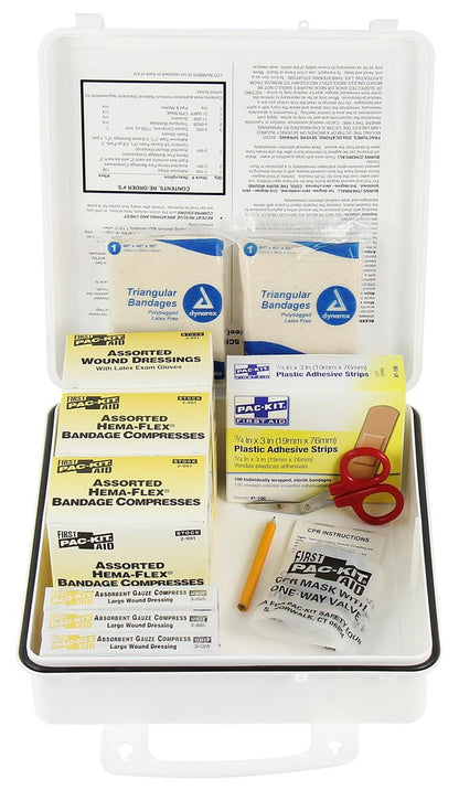 First Aid Only 50 Person National Standard Bus First Aid Kit, Steel Case (Case of 6)