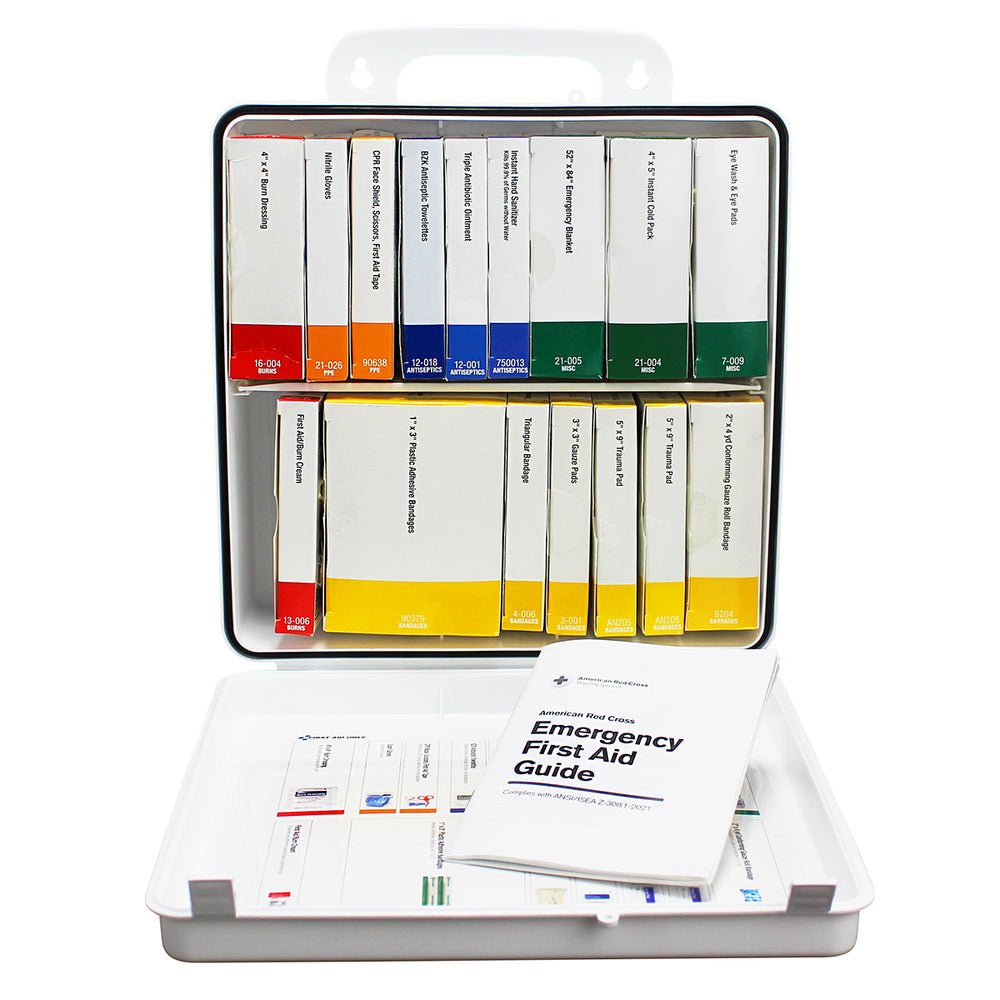 First Aid Only 50 Person Transportation Unitized Plastic First Aid Kit, ANSI A, ANSI 2021 Compliant
