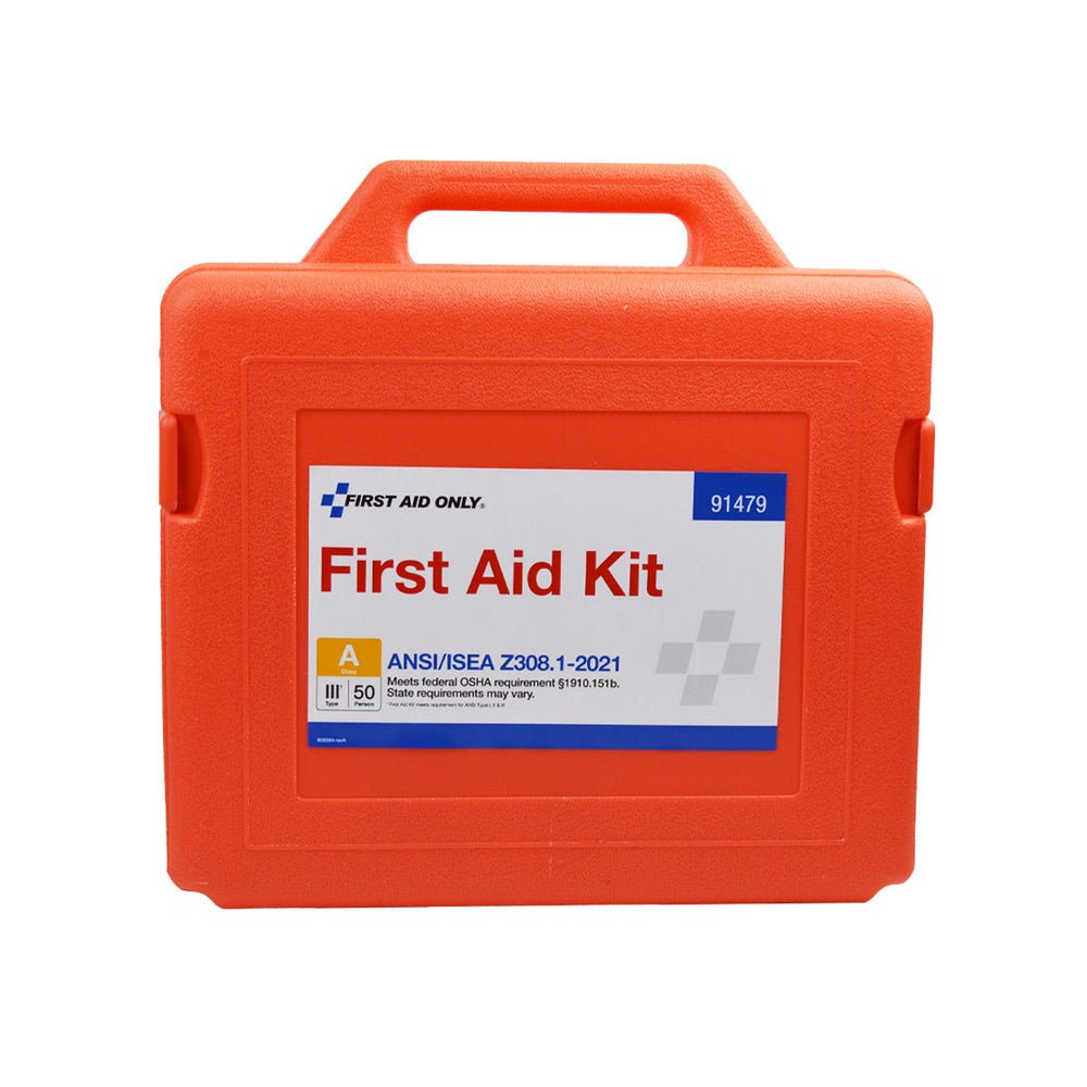 First Aid Only 50 Person ANSI A Weatherproof First Aid Kit, ANSI 2021 Compliant