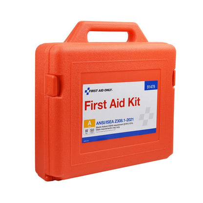 First Aid Only 50 Person ANSI A Weatherproof First Aid Kit, ANSI 2021 Compliant