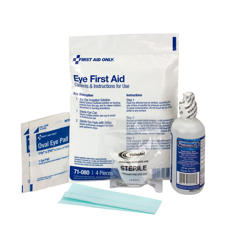 First Aid Only 6 Piece Eye Wound First Aid Triage Pack - Eye Wound Treatment
