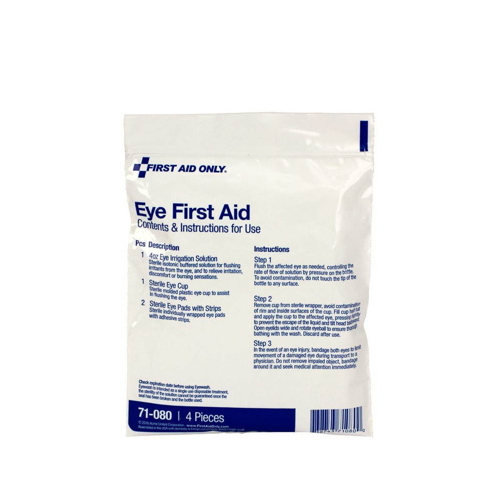 First Aid Only 6 Piece Eye Wound First Aid Triage Pack - Eye Wound Treatment