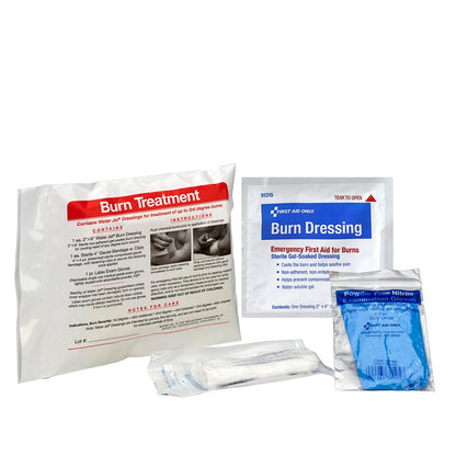 First Aid Only 6 Piece Water-Jel Burn Care Triage Pack, First Aid Triage Pack - Burn Care Treatment
