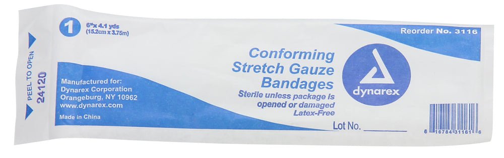 First Aid Only 6"x4 yd. Sterile Stretch Gauze, 1 Per Box