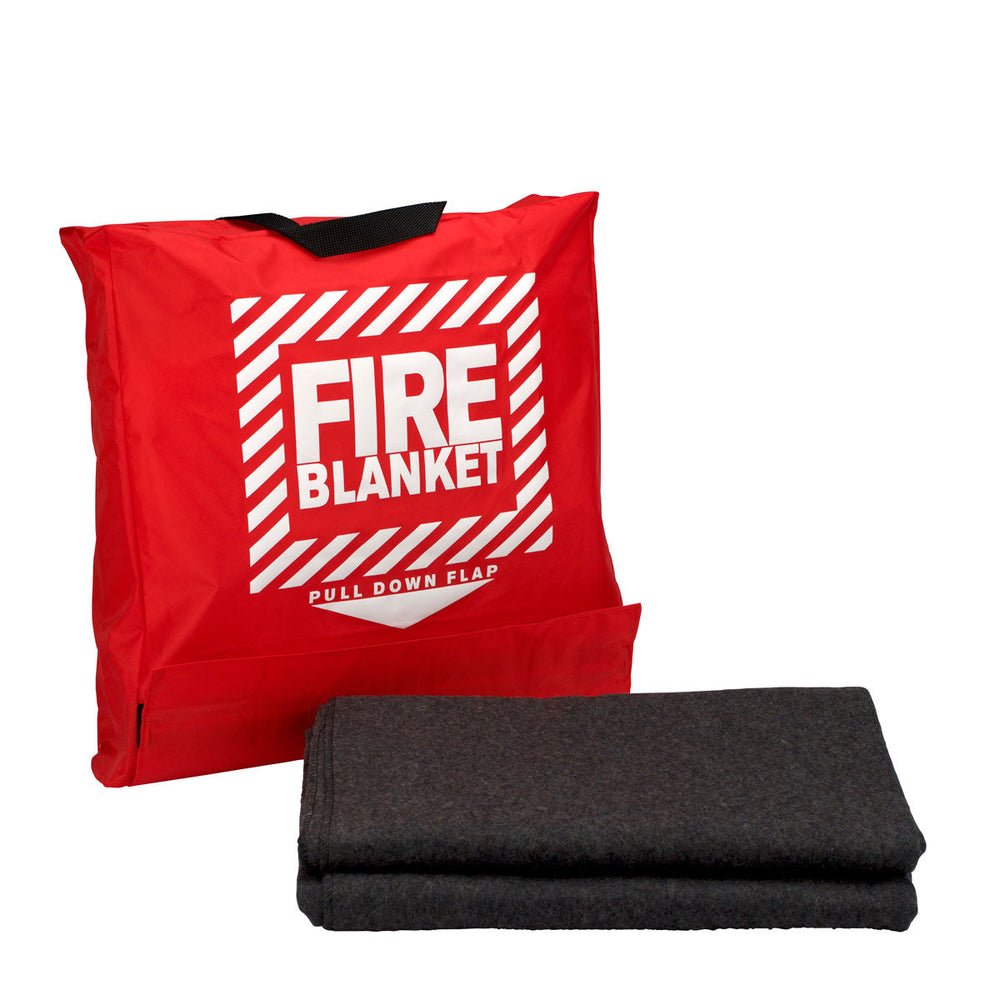 First Aid Only 62"x 80" Wool Fire Blanket in Hanging Pouch